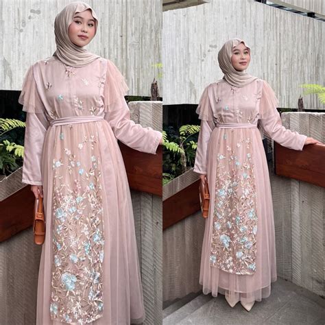 Jual RAYYANA DRESS DRESS KONDANGAN DRESS SATU OUTFIT LEBARAN