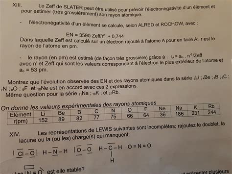 Exercice Rayon Atomique En