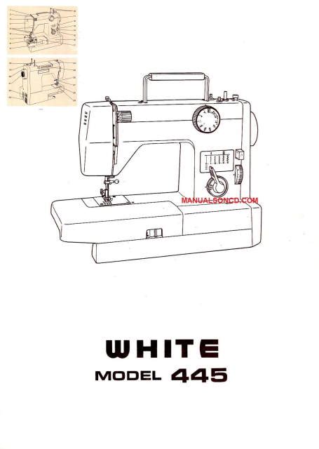 White 445 Sewing Machine Instruction Manual