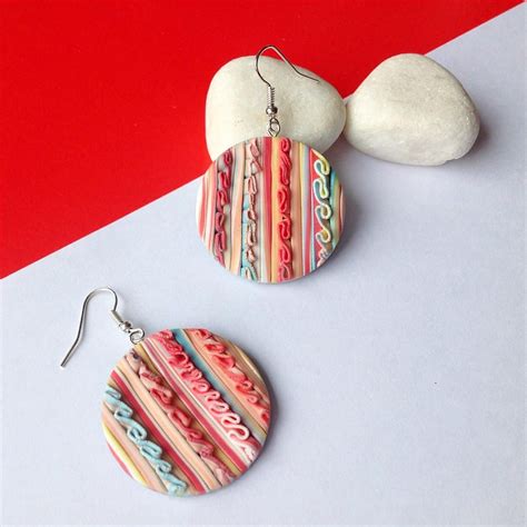 Summer Collection Statement Handmade Polymer Clay Earrings Etsy