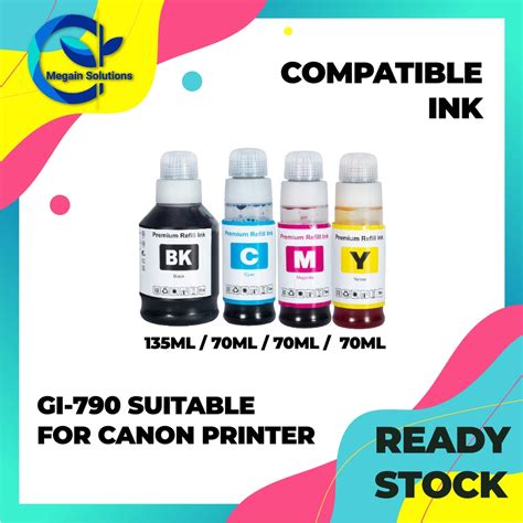 Compatible Canon Gi 790 Gi 790 Gi790 Refill Ink For Canon G1000 G2000