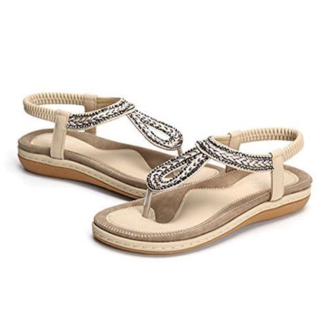 Gracosy Sandales Plate T Femmes Tongs Plage Chaussures Nu Pieds Mode