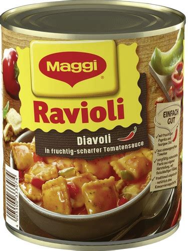 Maggi Ravioli Diavoli Pikant Scharf 800gr Gourmetplaza