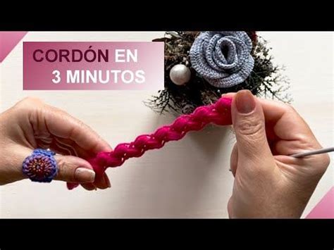 TUTORIAL CÓMO TEJER UN CORDÓN A CROCHET EN 3 MINUTOS Cordones