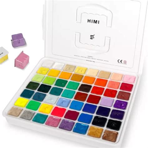 Himi Juego De Pintura Gouache 56 Colores X 1 0 Fl Oz 1 Oz Envío gratis