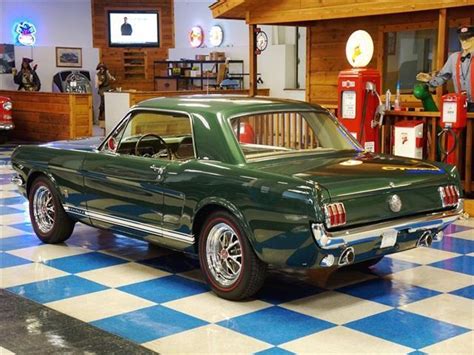 1966 Ford Mustang Gt Coupe One Owner Ivy Green Classic Ford Mustang