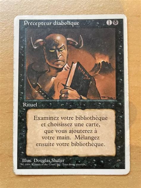 Pr Cepteur Diabolique Demonic Tutor Magic The Gathering Fr Eur