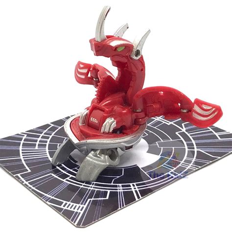 Bakugan Meta Dragonoid Red Pyrus Mechtanium Surge Power Change Rare