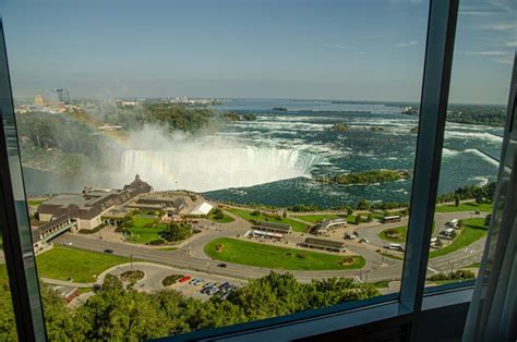 View from the Hotel Room. Niagara Falls, Ontario, Canada Stock Photo ...