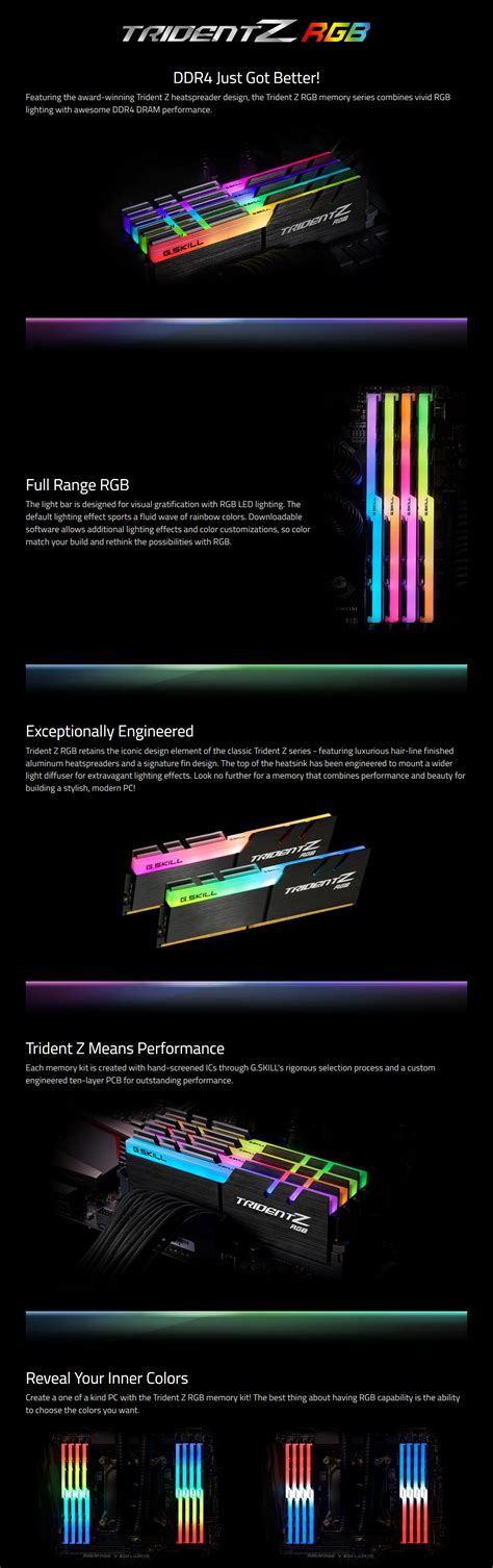 G Skill Trident Z Rgb F C D Gtzr Ddr Gb