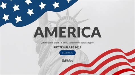 United States Of America Powerpoint Presentation Free Powerpoint Template