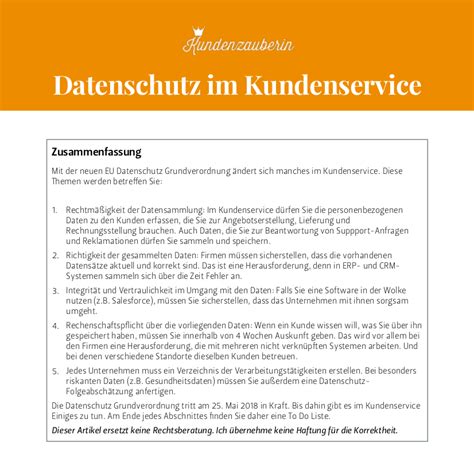 Datenschutz Von Kundendaten Das M Ssen Sie Im Service Wissen Wiebke