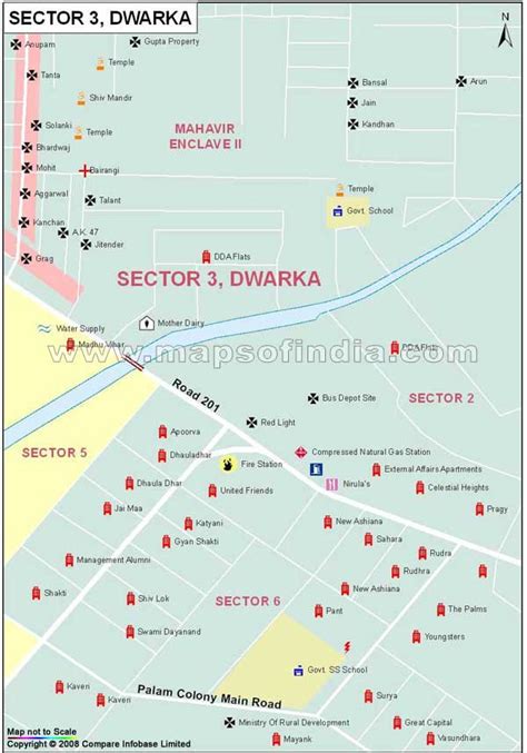 Sector 3 Dwarka Map