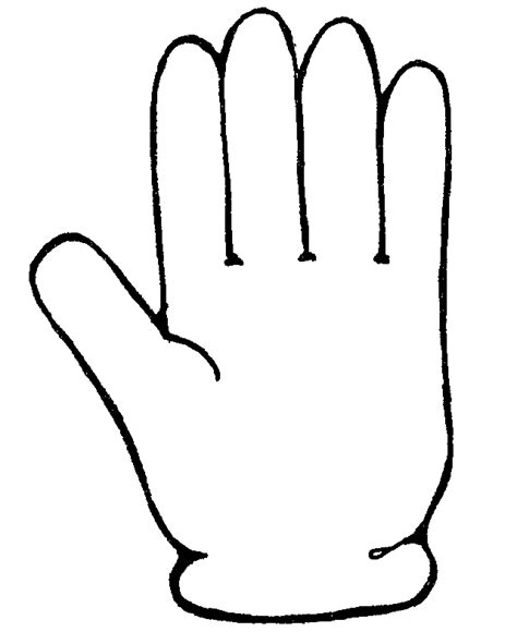 Hand Outline Template Printable - ClipArt Best