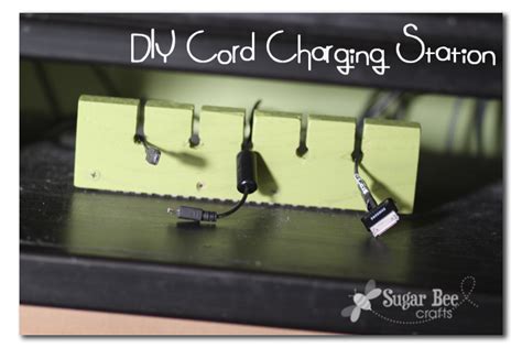 Diy Charging Station Organizer Sugar Bee Crafts