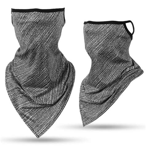 Sports Bandana Ice Silk Neck Gaiter Cover Hang Ear Triangle Face Mask Rose Sunny Neck Gaiter