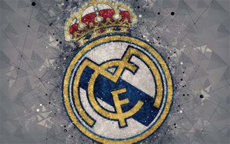 Download wallpapers Real Madrid CF, 4k, creative logo, Spanish football ...