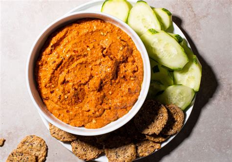 Muhammara (Red Pepper Walnut Dip) - The New Baguette