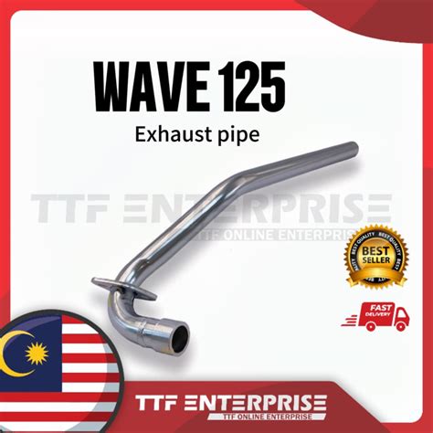 Honda Wave125 Exhaust Front Pipe Racing 28mm Neck Tengkok Ekzos Muffler Wave 125 Shopee Malaysia