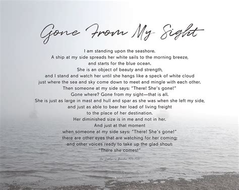 Gone From My Sight Printable Version