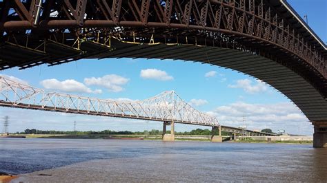 Bridges, Mississippi River at St. Louis | Mississippi river, Mississippi, Louis