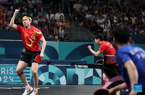 China S Wang And Sun Win Table Tennis Mixed Doubles Gold At Paris