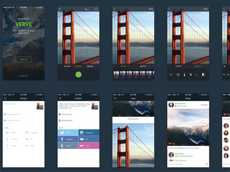 Verve Ios Mobile Ui Kit For Photoshop Psddd Co