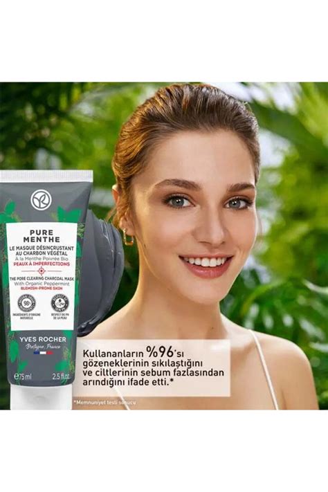 Yves Rocher Pure Menthe Gözenekleri Derinlemesine Arındıran ve Siyah