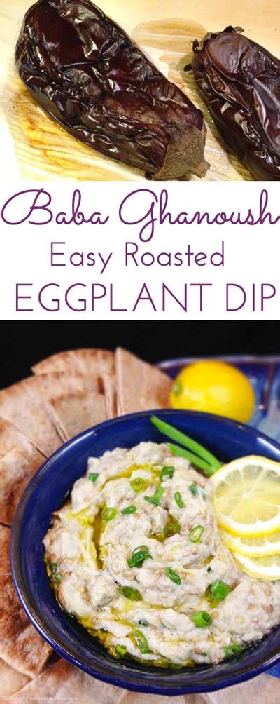 Baba Ghanoush Roasted Eggplant Dip - Through Her Looking Glass