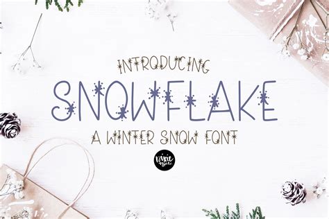 Snowflake Font by blushfontco · Creative Fabrica