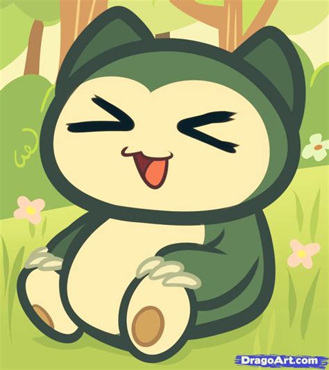 How To Draw Chibi Snorlax Chibi Pokemon Step By Step Chibis Draw