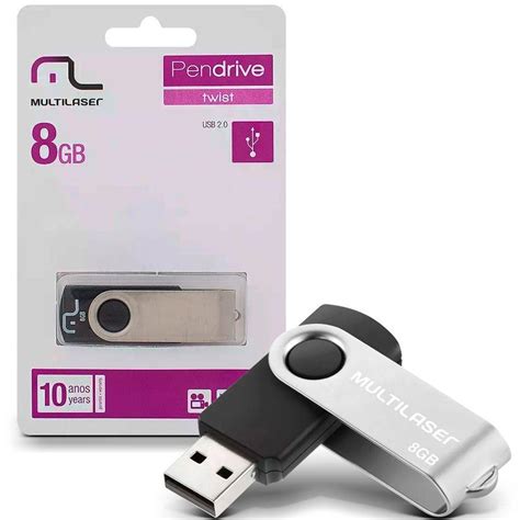 Pen Drive Multilaser Twist Gb Preto Usb Pd Pen Drive