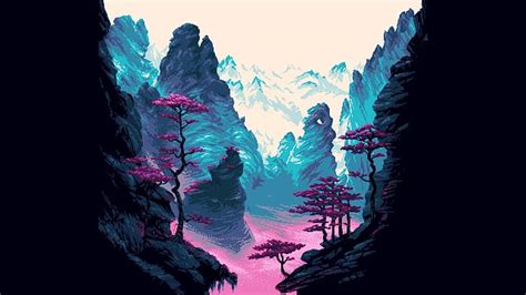 HD wallpaper: pixel art, nature | Wallpaper Flare