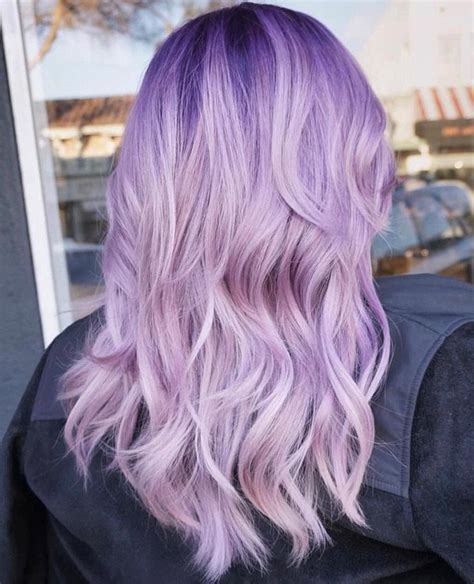 Cheveux Violet Pastel Ombre Nuances Violet Cheveux Violet Pastel