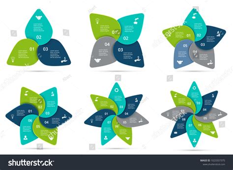 Vector Cycle Infographics Set Template Diagram Stock Vector (Royalty ...