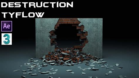 Wall Destruction Tyflow Ds Max Blender Shorts Simulation