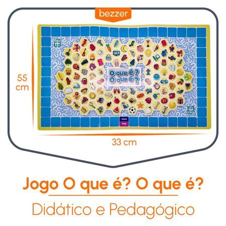 Jogo O que é O que é Tabuleiro Infantil 7 Anos Educativo e