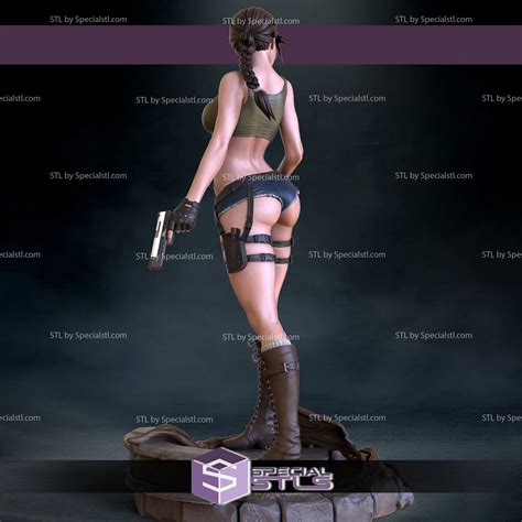 Lara Croft Standing V D Printing Figurine Tomb Raider Stl Files