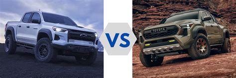 Chevy Colorado Vs Toyota Tacoma Midsize Truck Specs