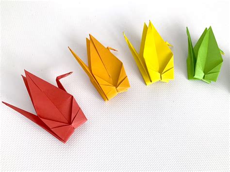 10 Origami Kraniche Set Regenbogen Rainbow Pride Etsy