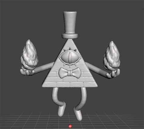 STL File GRAVITY FALLS BILL CIPHER VINTAGE FIGURE MODEL STATUE EVIL