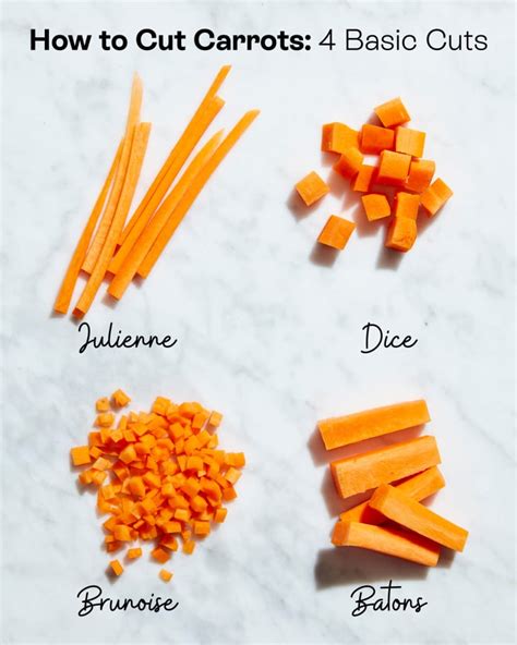 How To Cut Carrots Basic Cuts The Kitchn