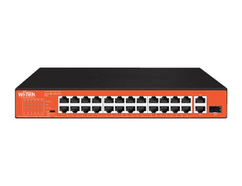 Wi Tek Wi Ps Gh M Long Range Cctv Poe Switch Cohesive Technologies