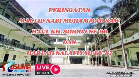 Peringatan Maulid Nabi Muhammad Saw Haul Kh Sirodj Ke Dan Harlah