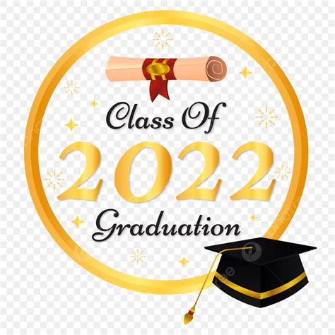 Graduation Design Vector Hd Images Graduation Class Of 2022 Golden