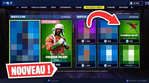 SKINS NOËL DE RETOUR BOUTIQUE FORTNITE du 9 Décembre 2018 ITEM