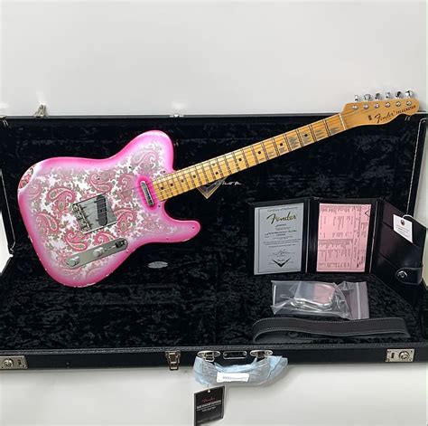 Fender Custom Shop Ltd 68 Pink Paisley Telecaster Relic Reverb