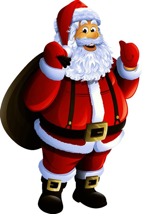 Merry Christmas Father Christmas Box Bag Clause His Hands Santa