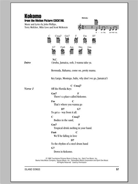 Kokomo | Sheet Music Direct