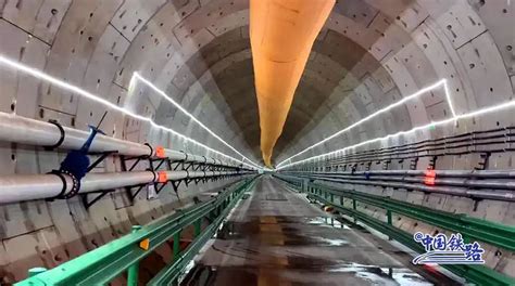 Tunnel Section Of High Speed Railway In Guangdong Province Under